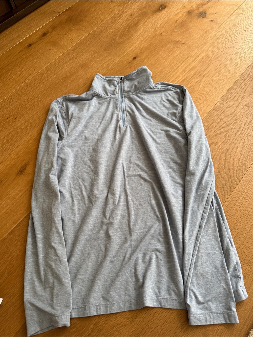 J. Crew Heathered Light Gray Performance Pullover